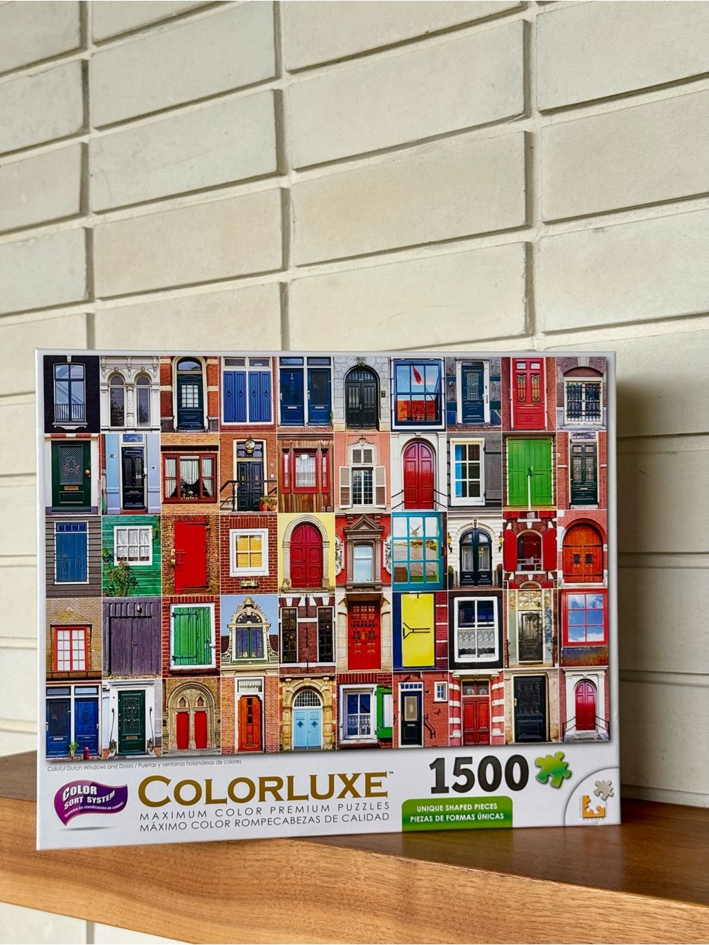 Colorluxe Colorful Dutch Windows and Doors 1500 Piece Puzzle * Complete
